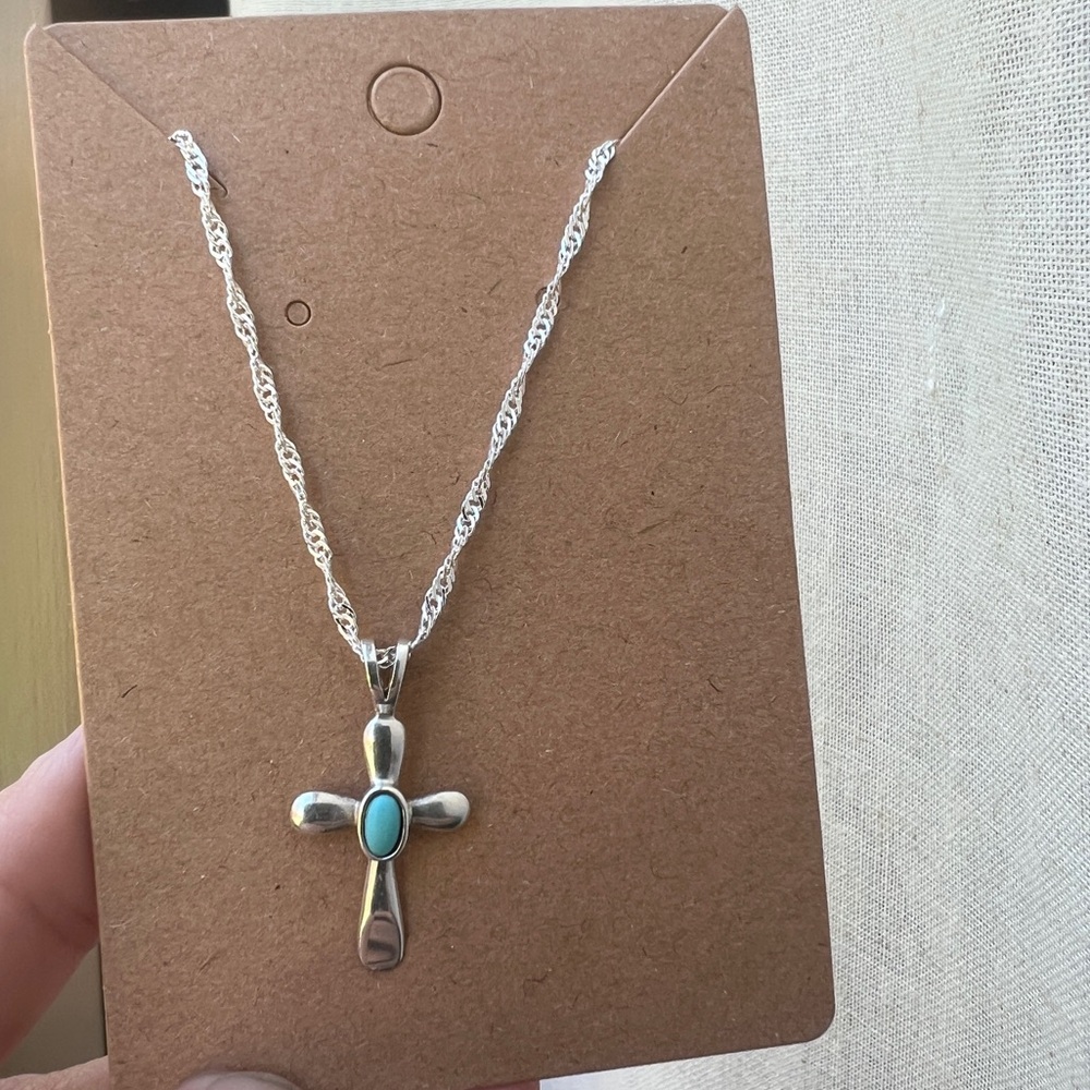 Sterling Silver Cross Pendant Necklace